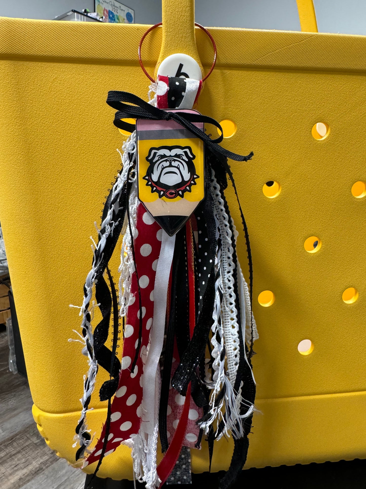 Rag Ribbon Teacher Bag Charm