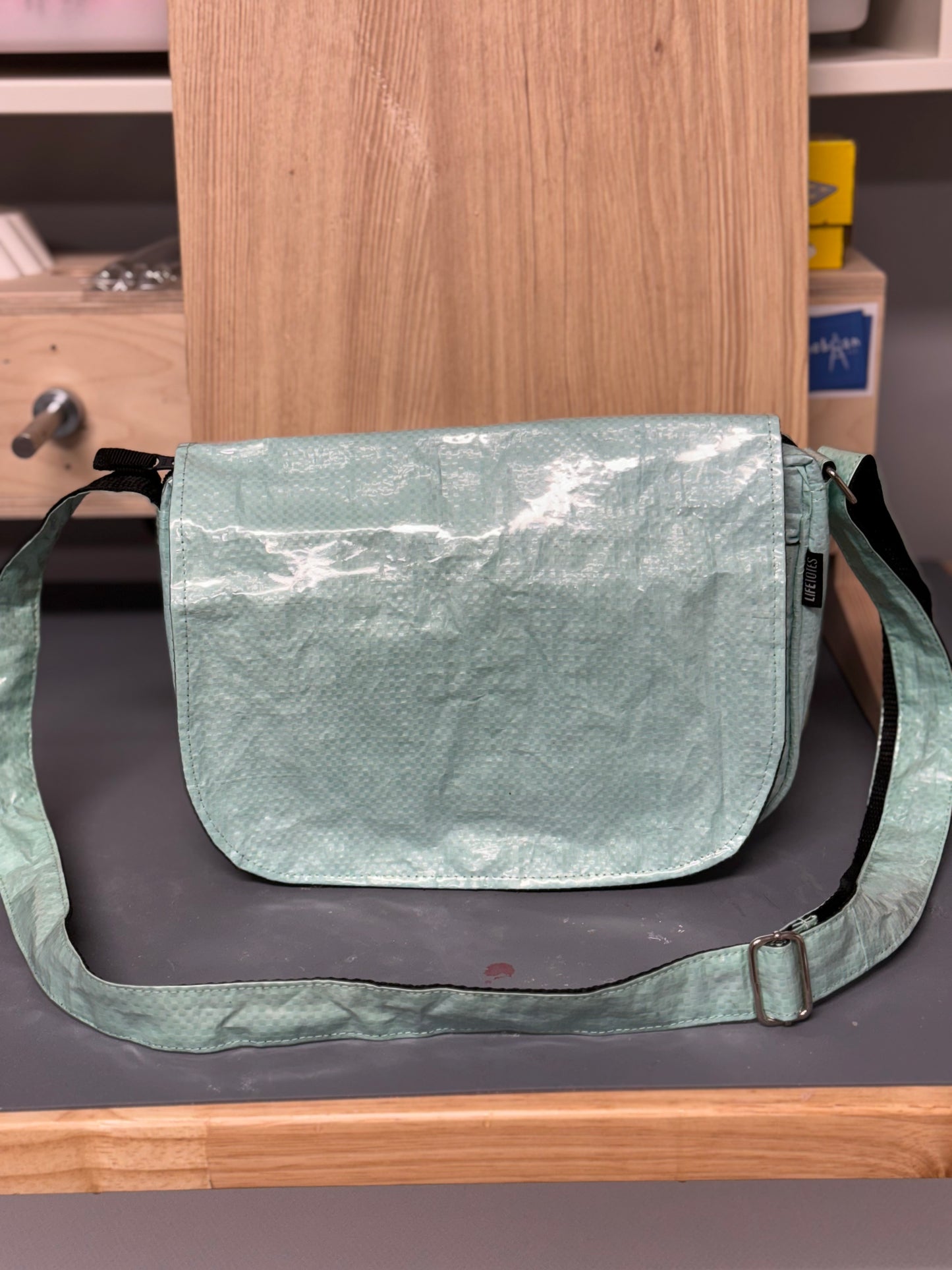 Life Totes Crossbody Bag- Mint Green