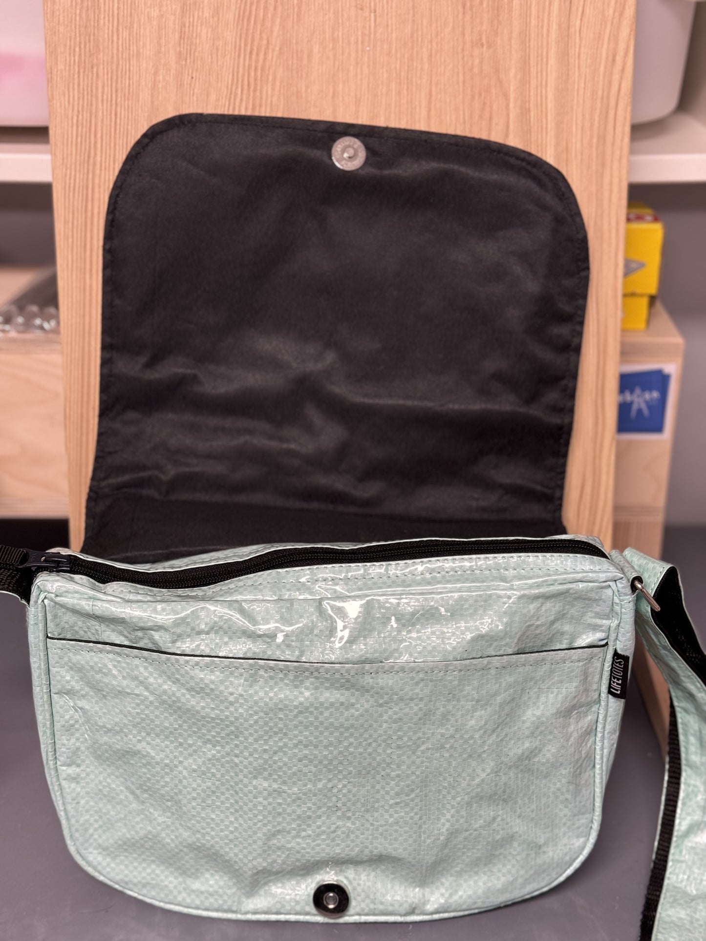 Life Totes Crossbody Bag- Mint Green