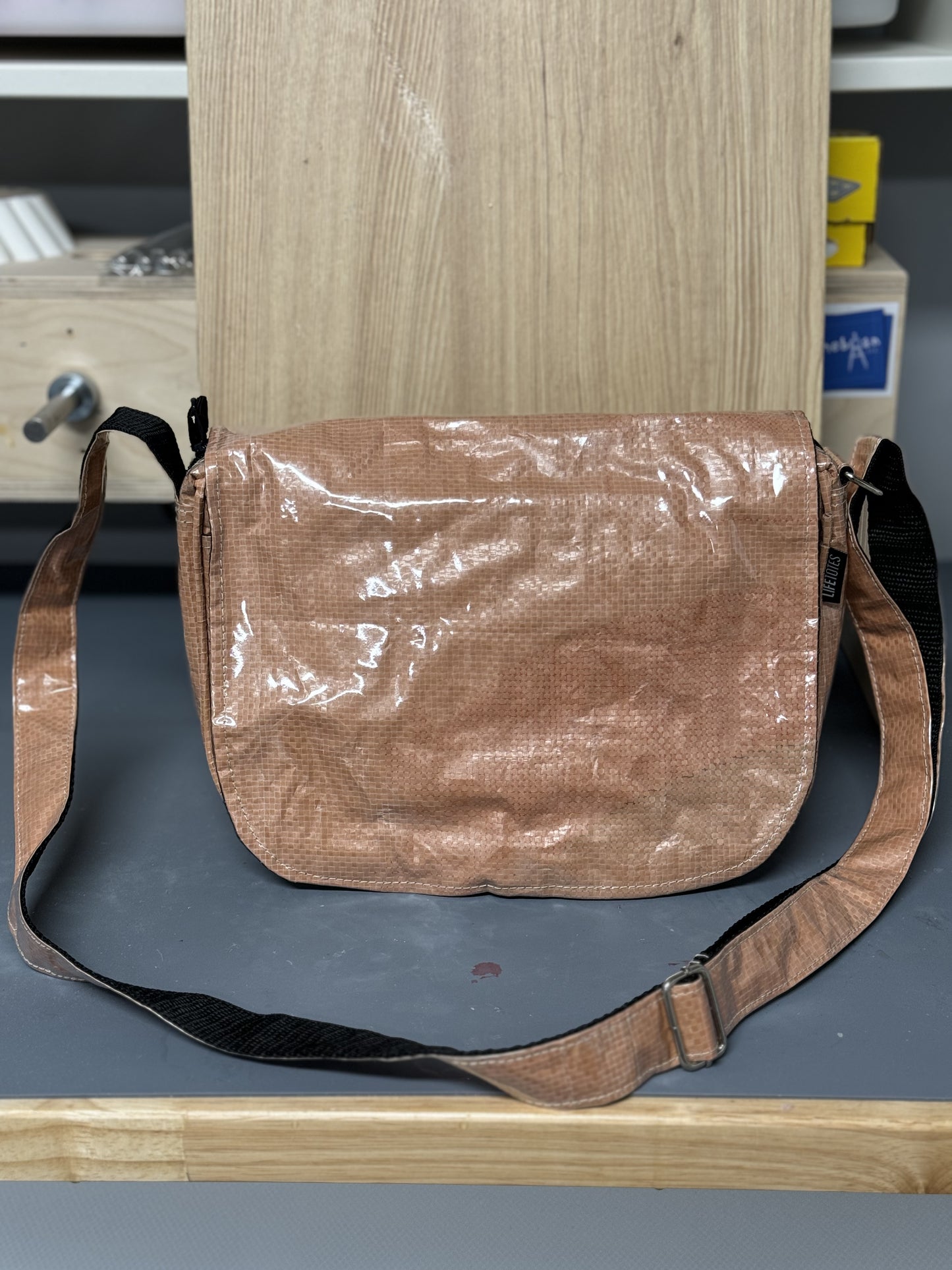 Life Totes Crossbody Bag- Peach