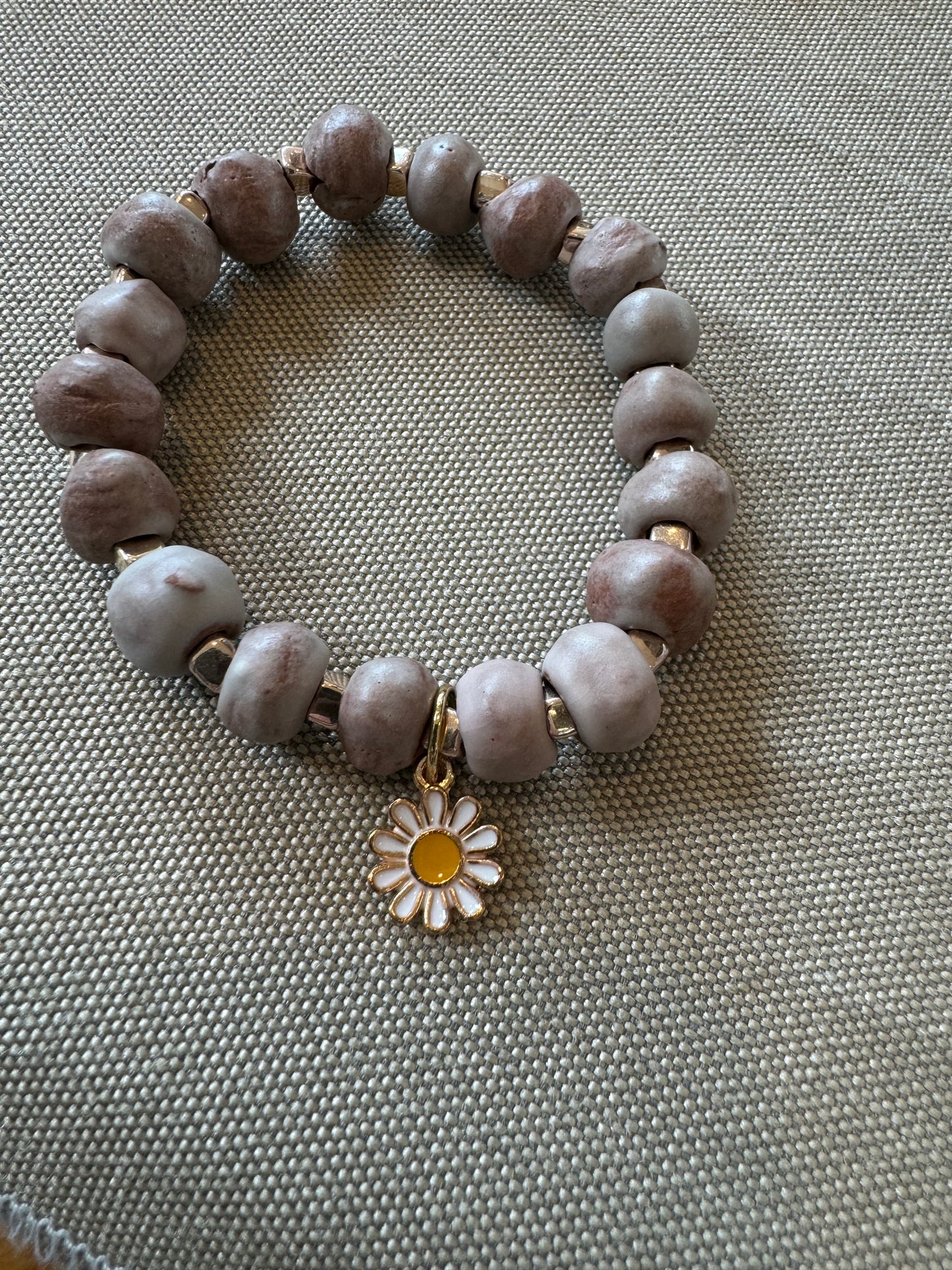 Matte Blush Haitian Bracelet
