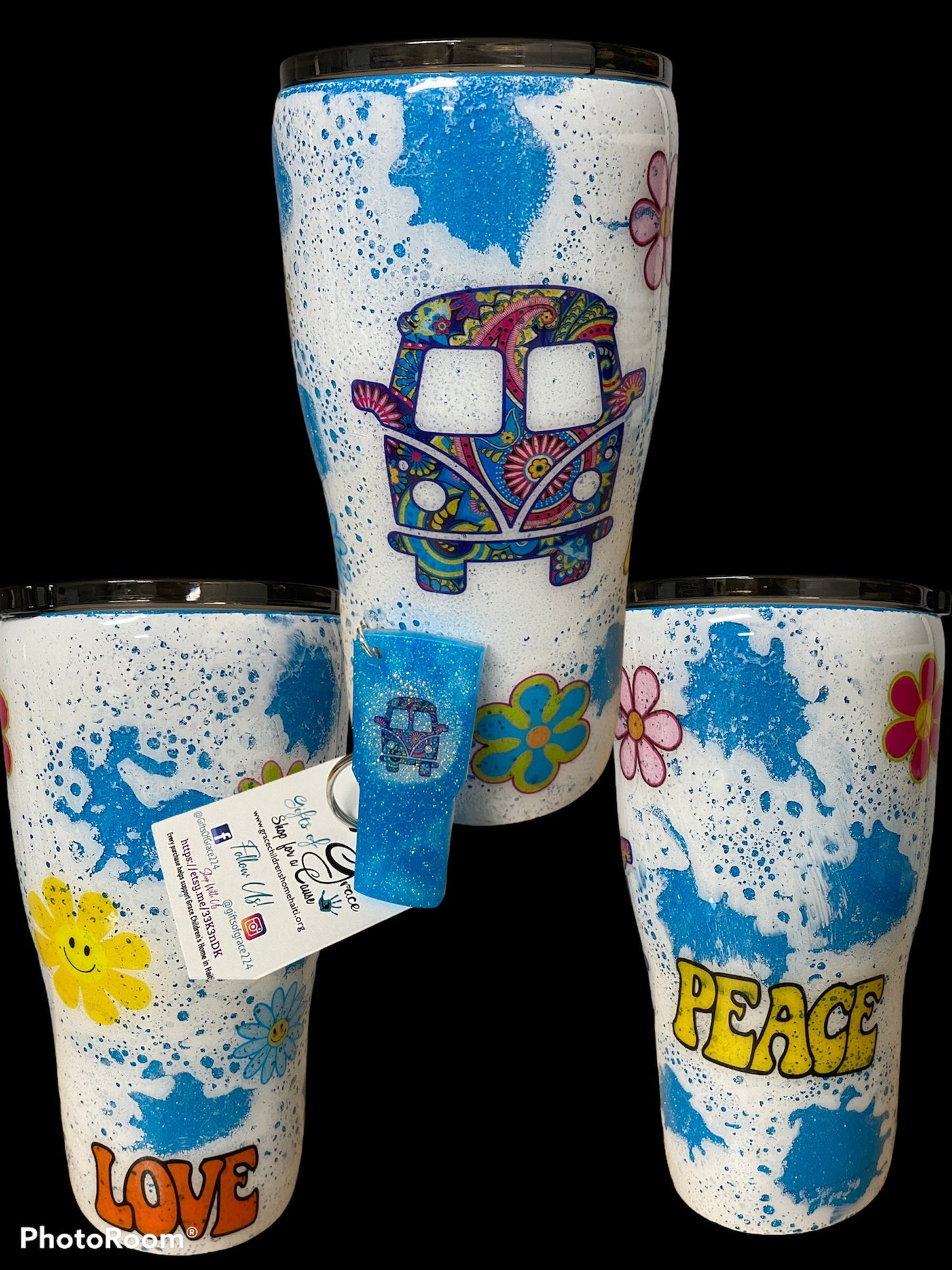 Hippie Bus Epoxy Tumbler