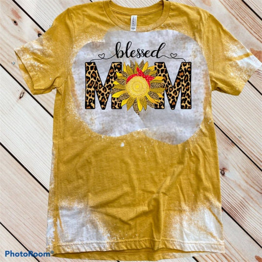 Blessed Mom Sunflower T-Shirt
