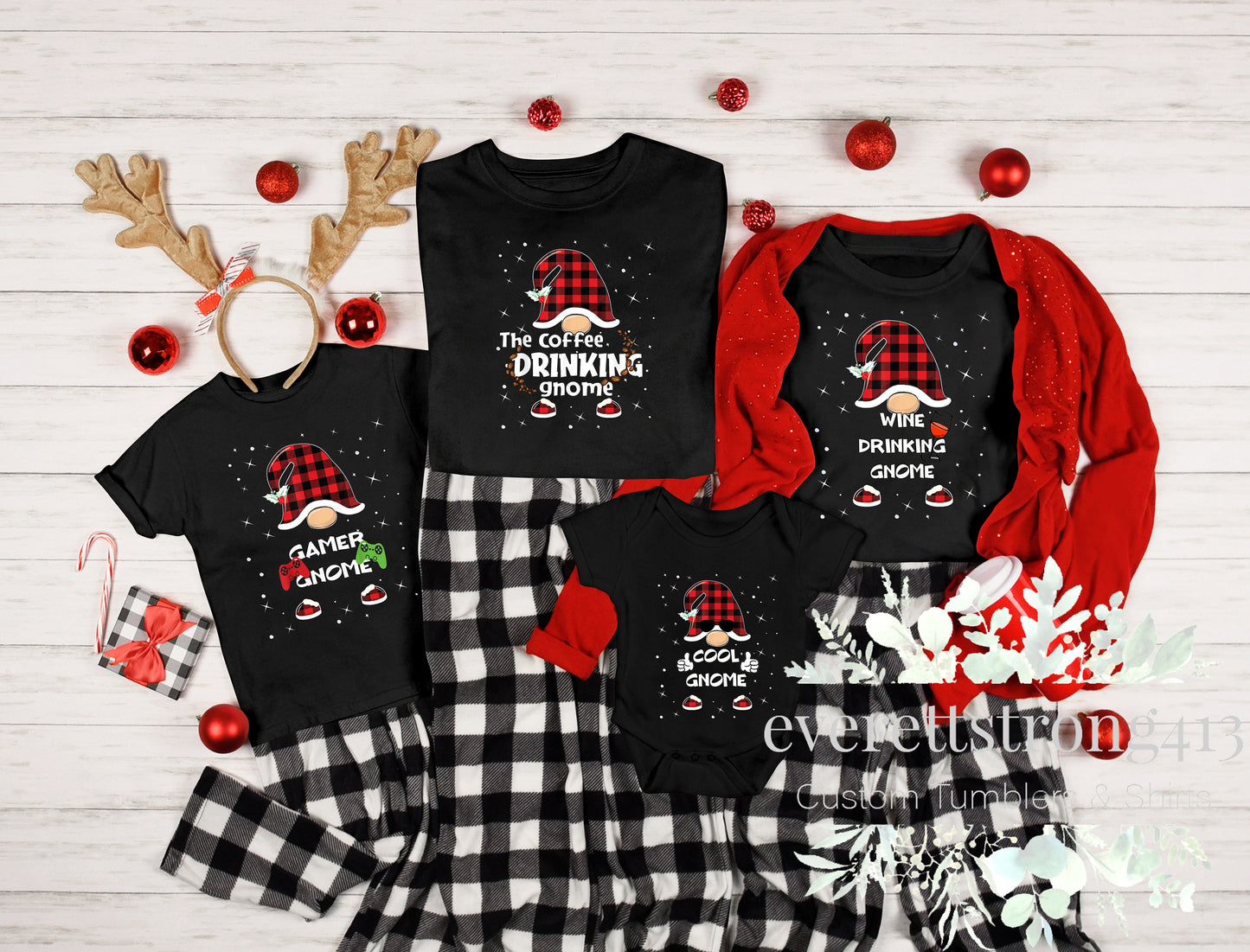 Gnomes Family Christmas Shirts