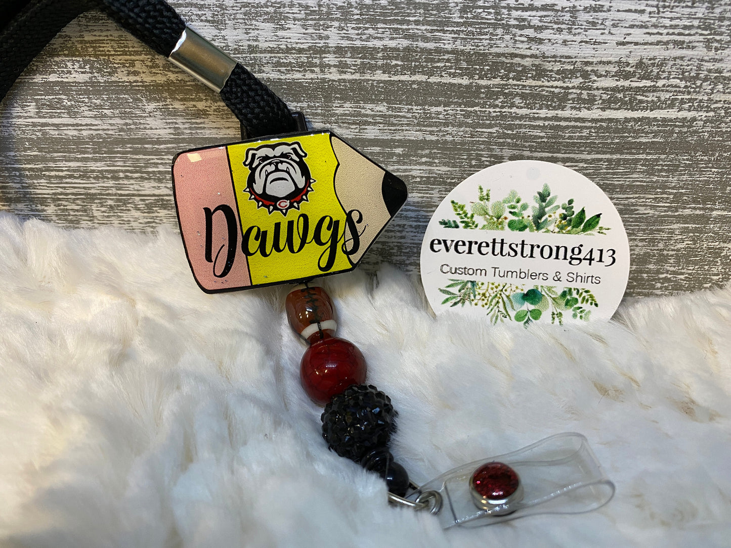 Bulldog Lanyard with Retractable Reel