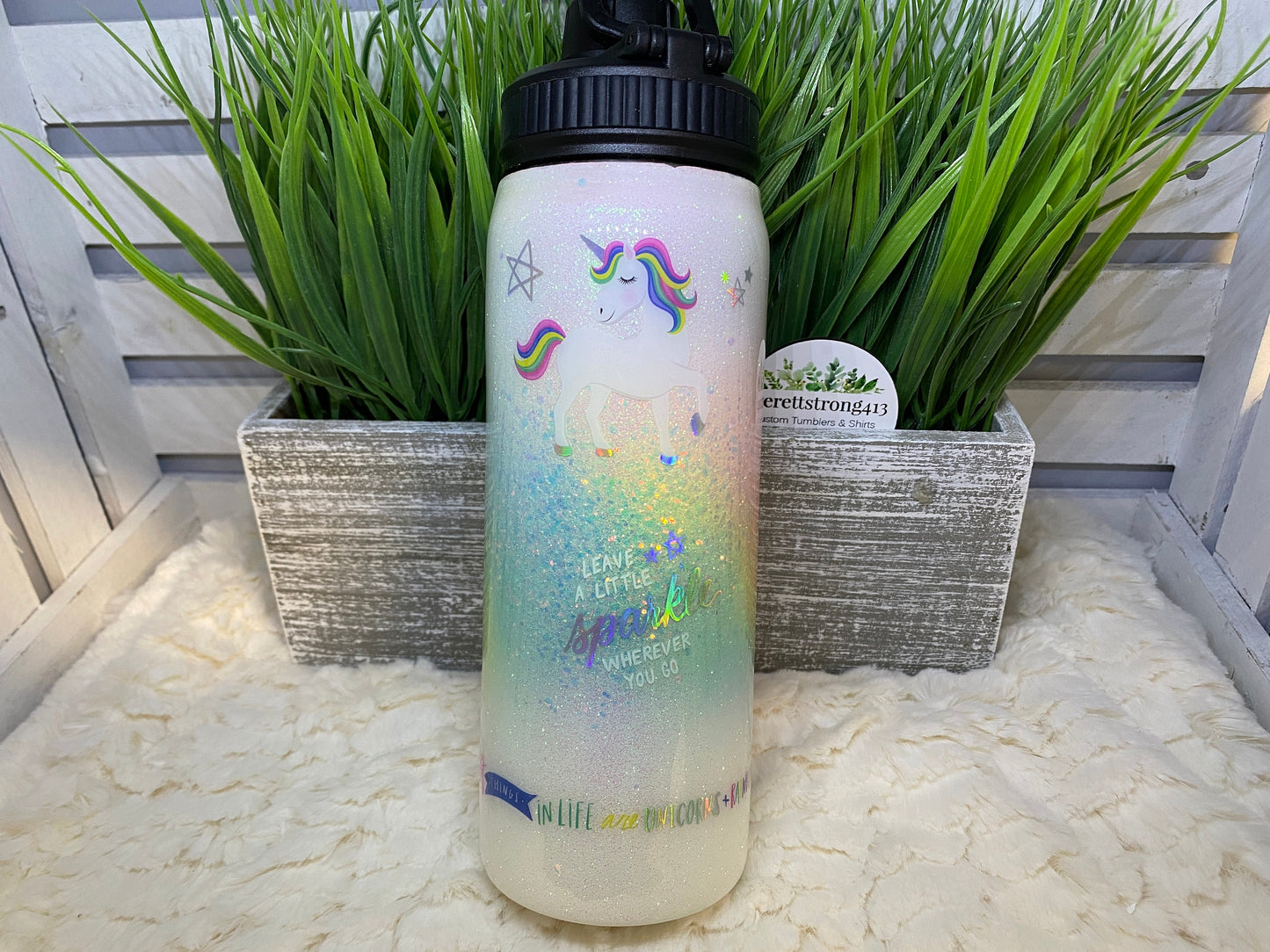 Unicorn Burst Water Bottle