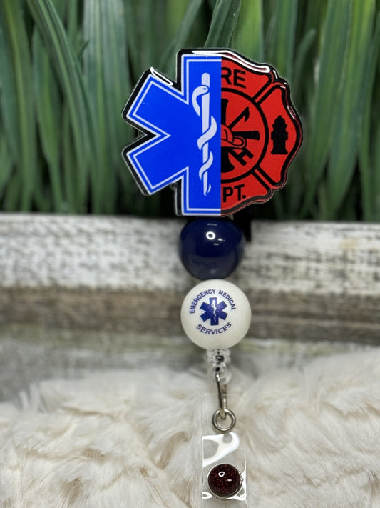 EMT-FIRE Badge Reel