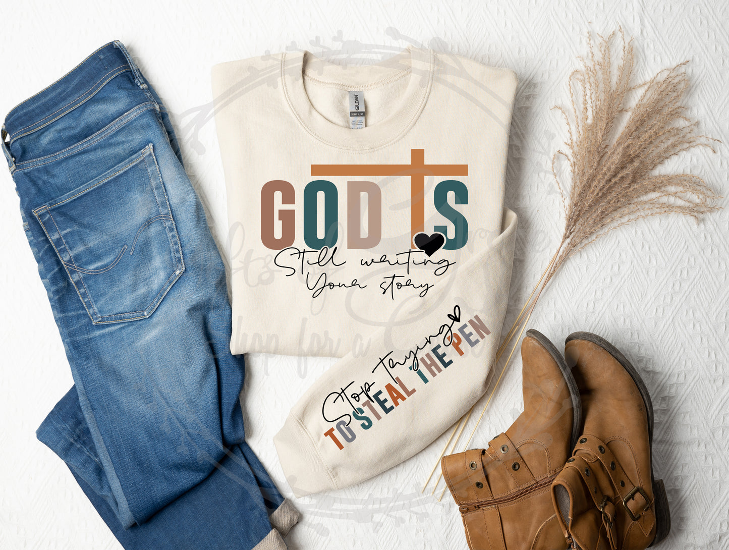 God is still writing your story Crewneck Sweatshirt