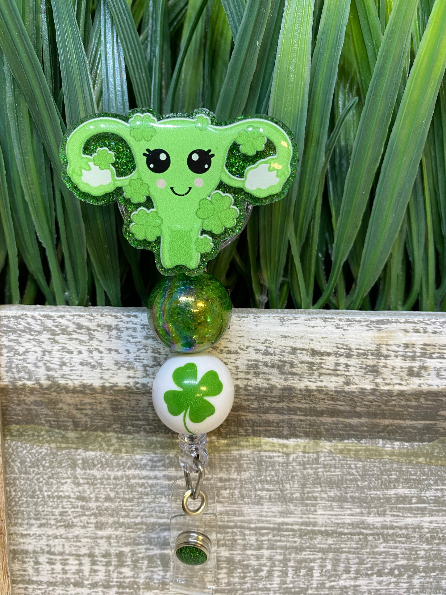 St. Patrick's Day Uterus Badge Reel