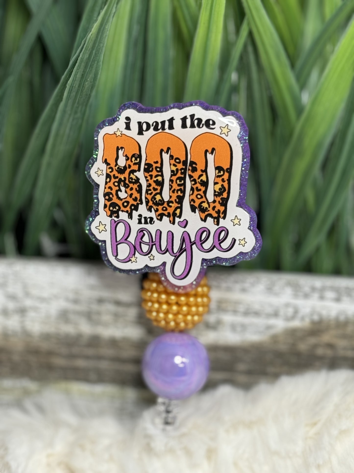 I put the BOO in Boujee Badge Reel
