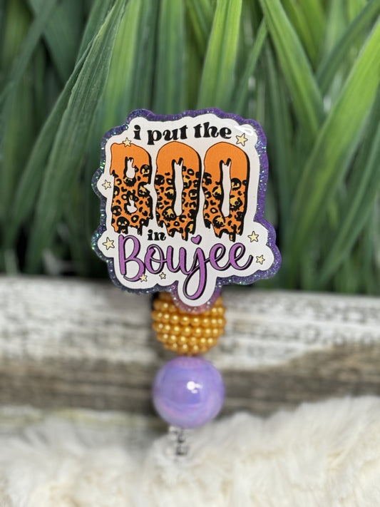 I put the BOO in Boujee Badge Reel