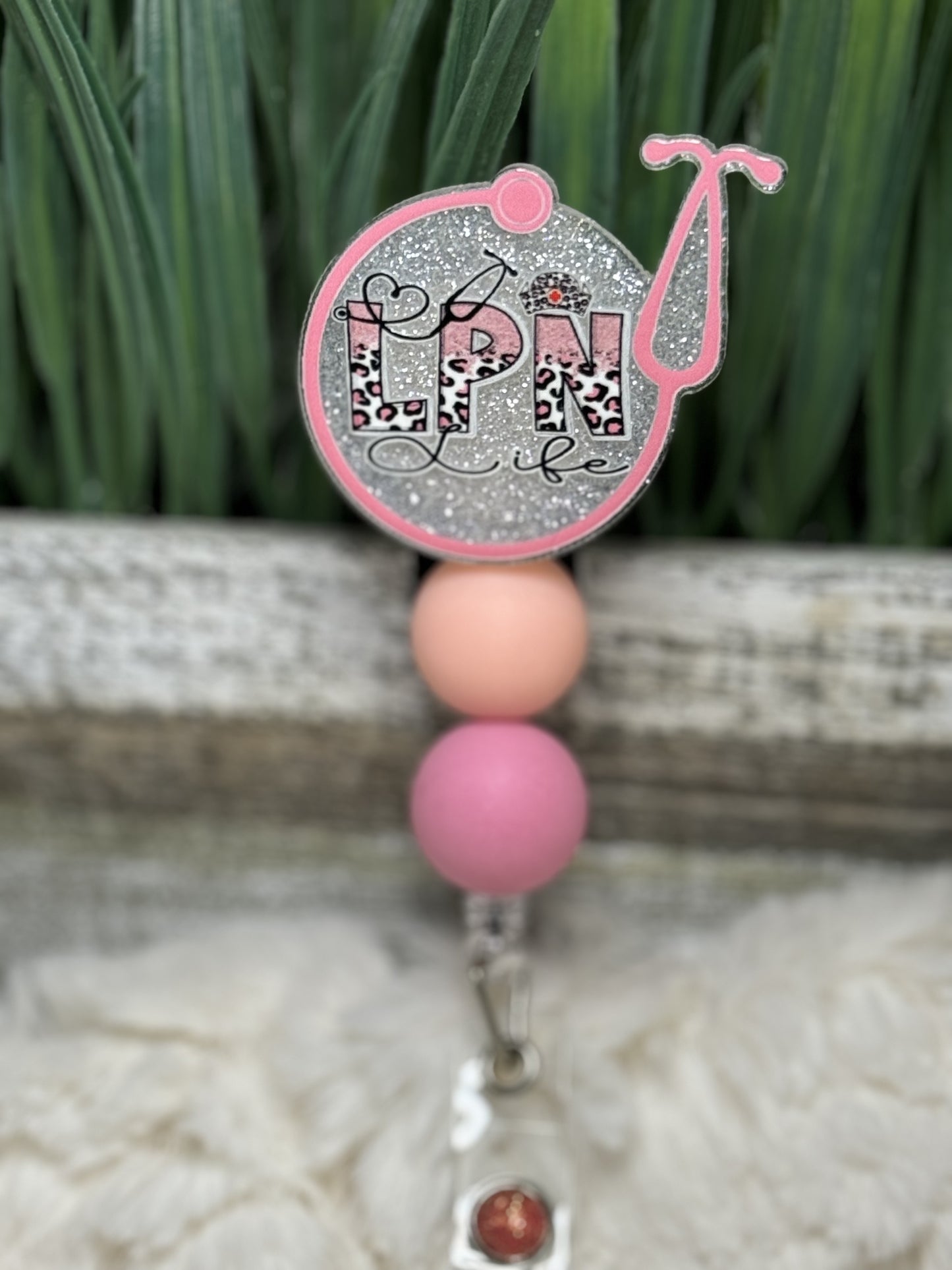 LPN Stethoscope Badge Reel