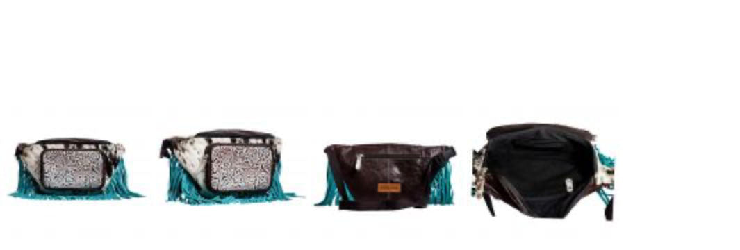 Myra fringe turquoise Fanny Pack