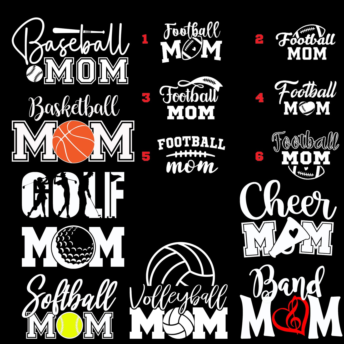 Sports Mom Car Decal