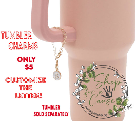 Tumbler Initial Charm