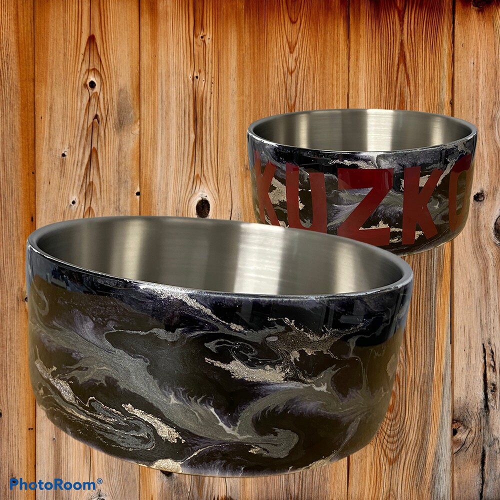 Epoxy Dog Bowl