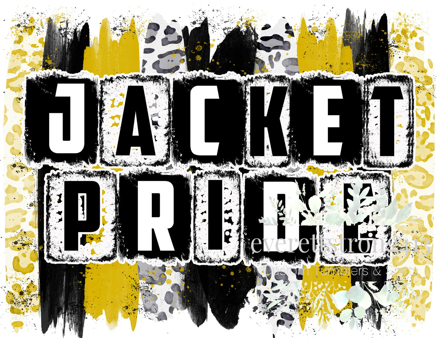 Jacket Pride Distressed Brushstroke Digital File
