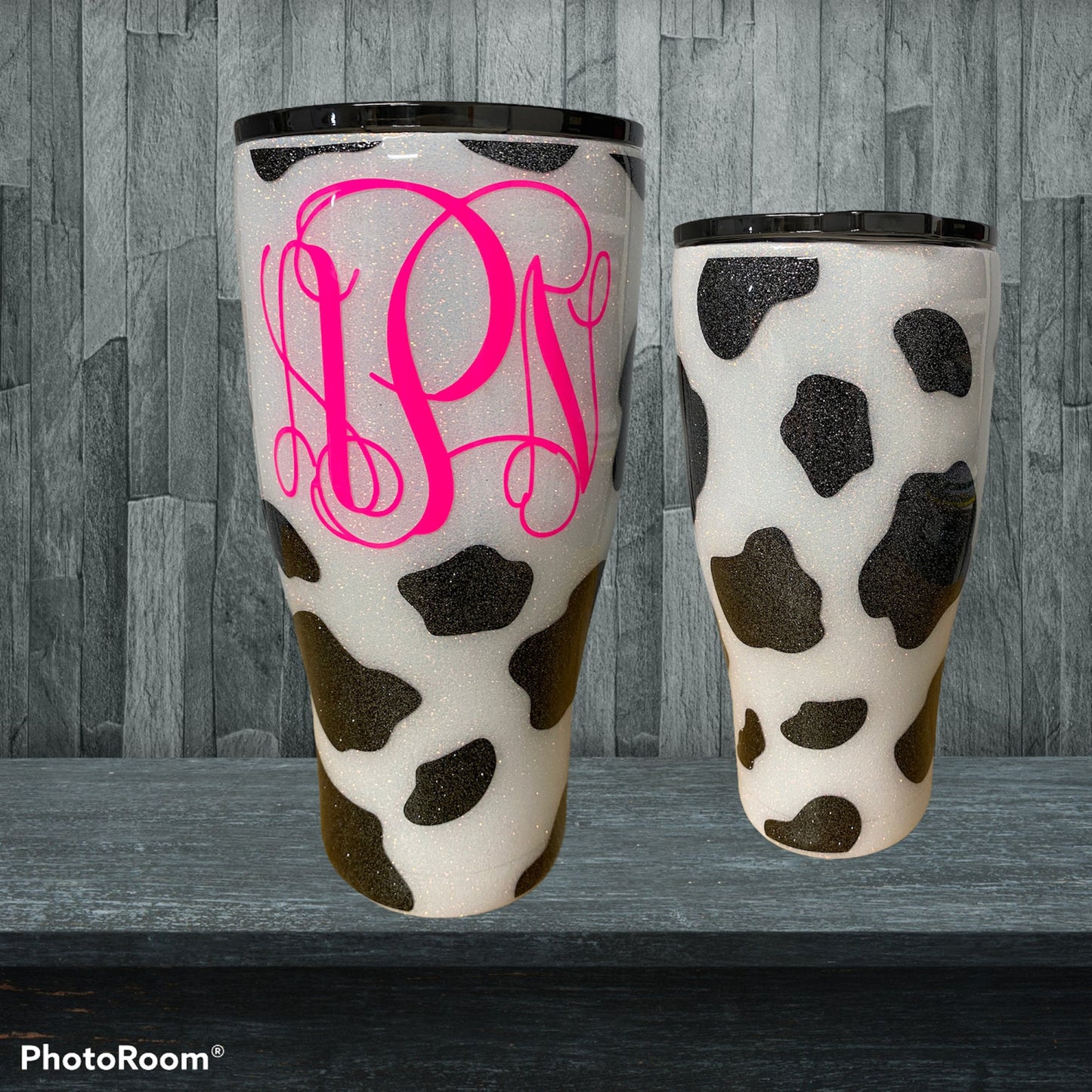 Cow Print Epoxy Tumbler