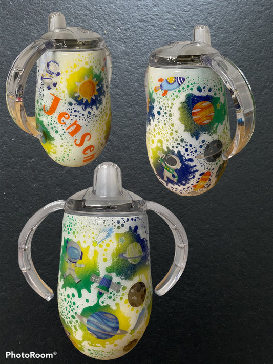 Kids Space Epoxy Sippy Cup with handles