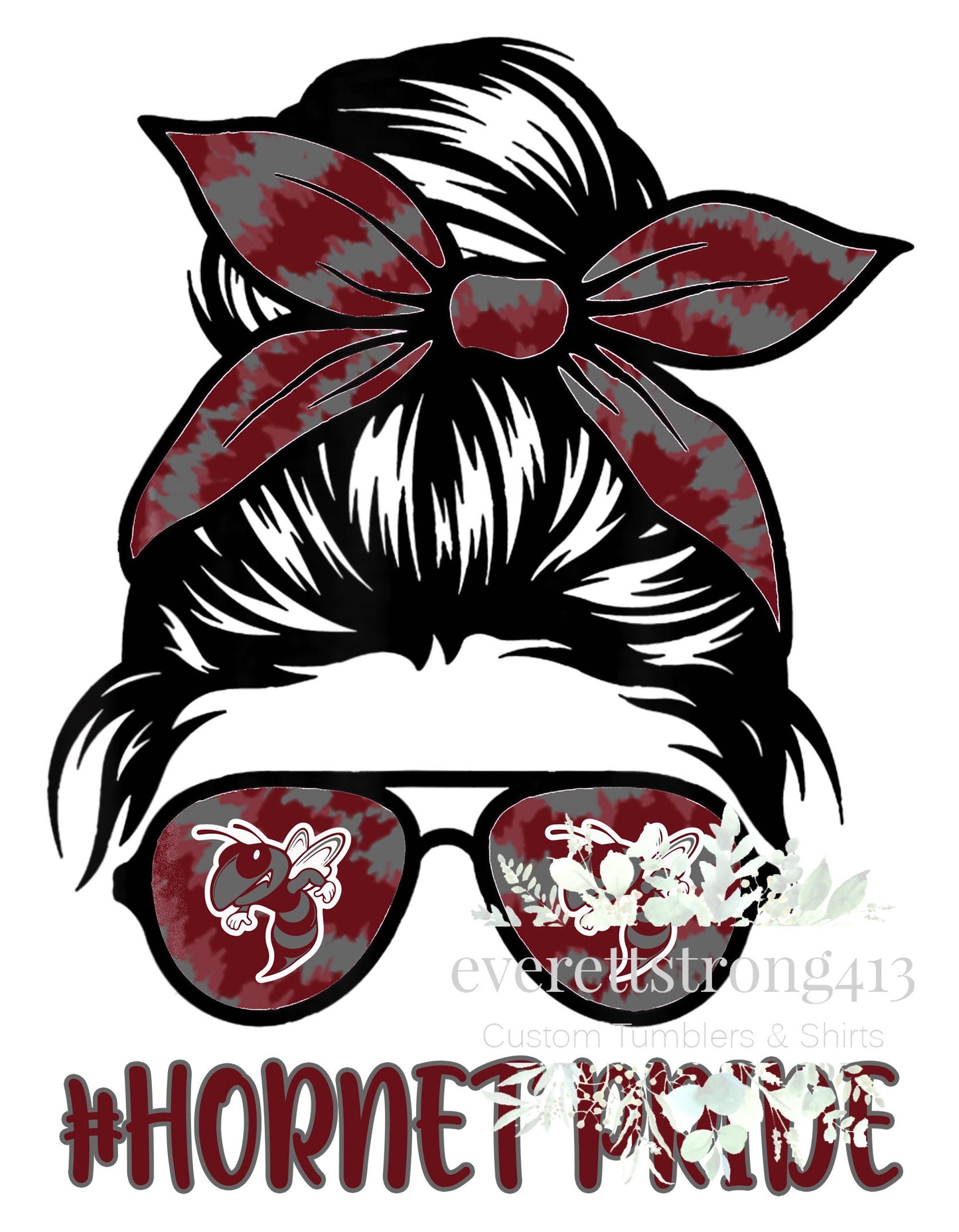 Hornet Pride Messy Bun Digital File