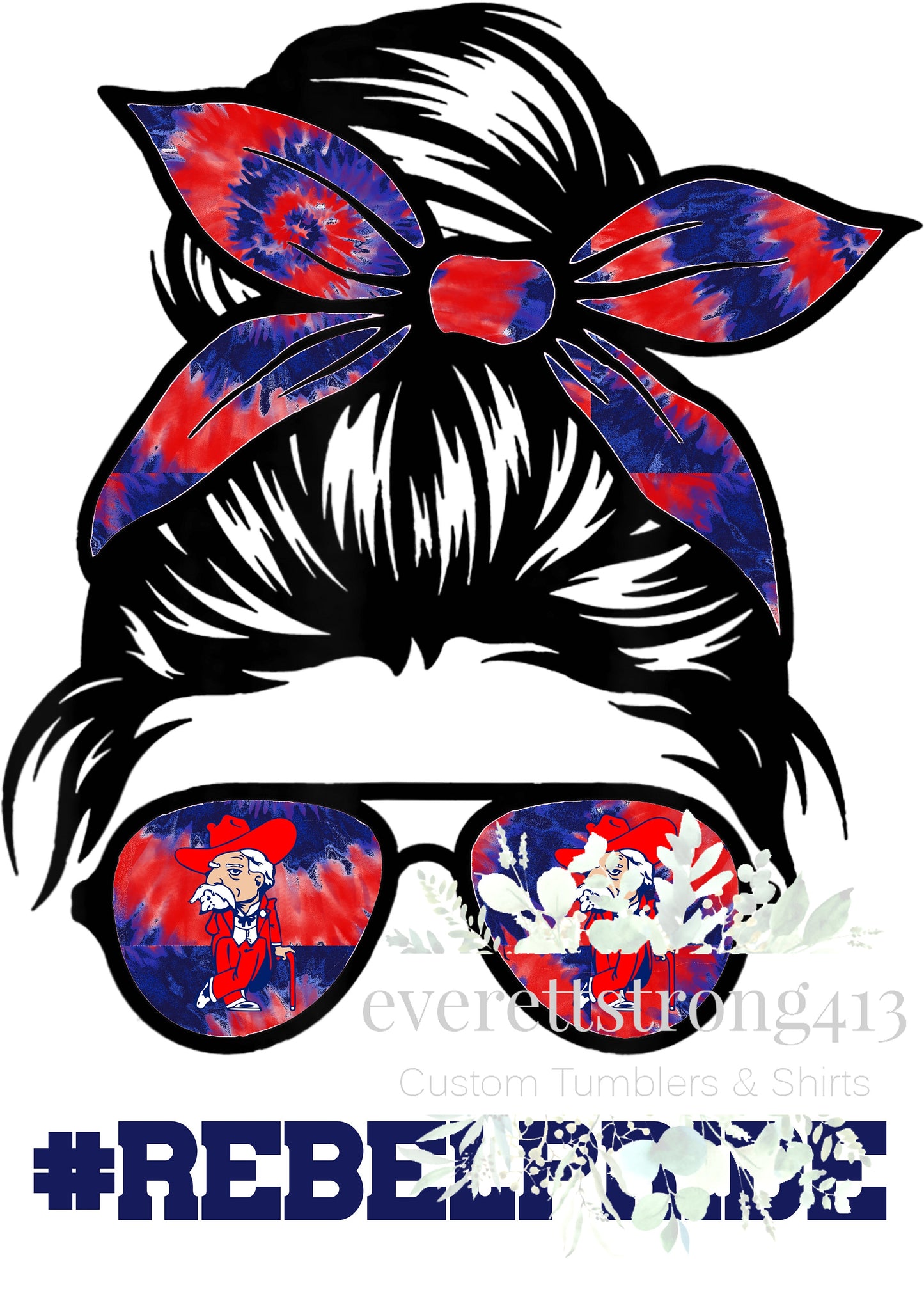 Rebel Pride Messy Bun Digital File