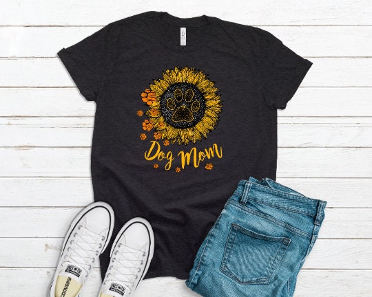 Dog Mom Sunflower T-Shirt