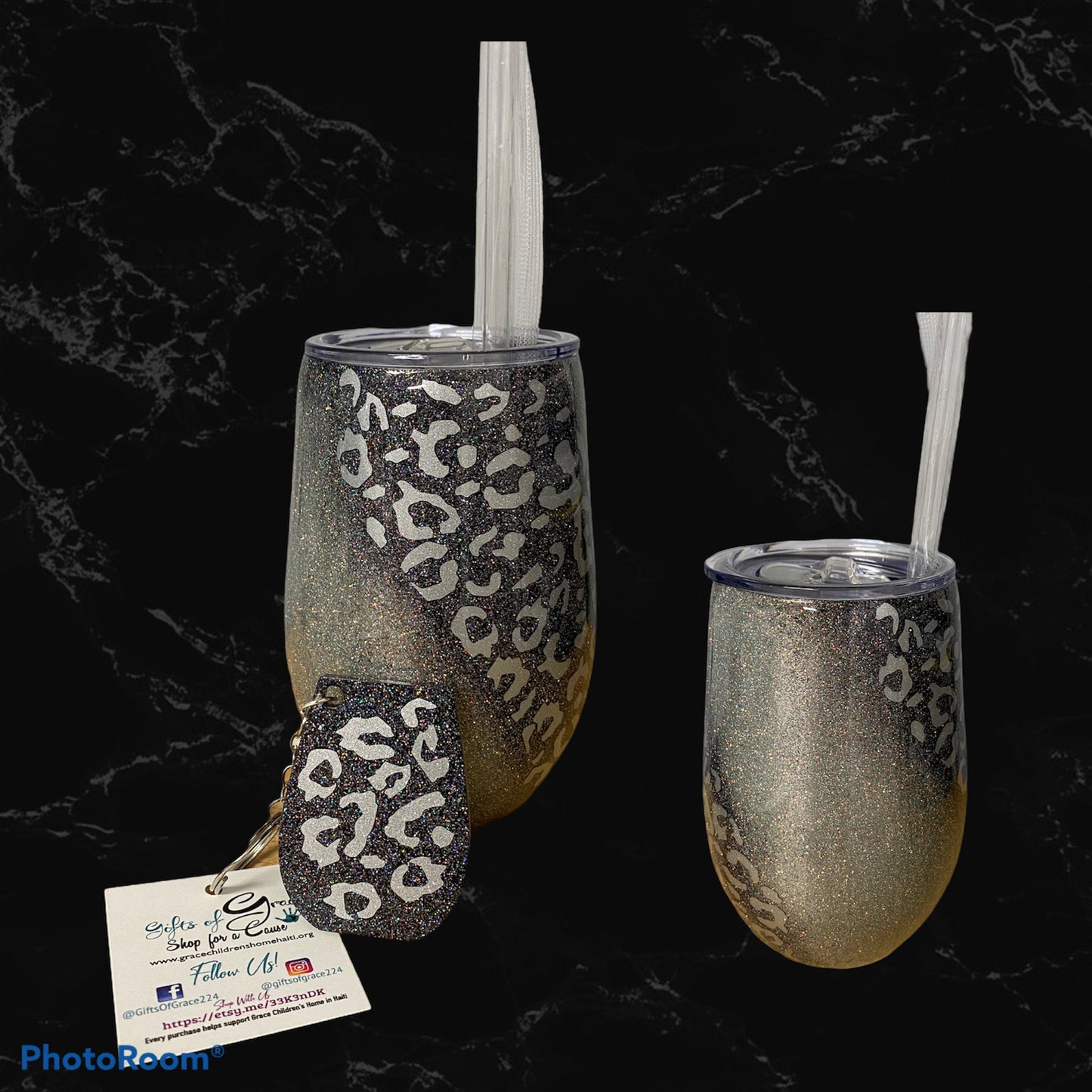 Cheetah Print Epoxy Tumbler