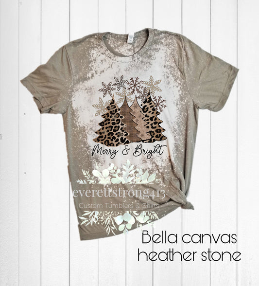 Merry & Bright Bleached Shirt