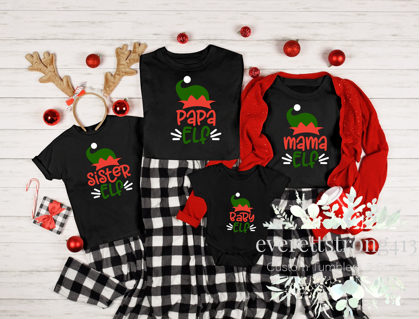 Elves Family Christmas Shirts