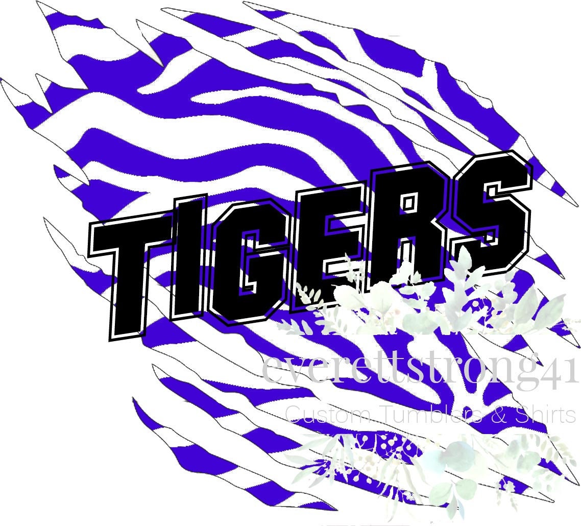 Tiger Pattern Scratch Mark Digital File