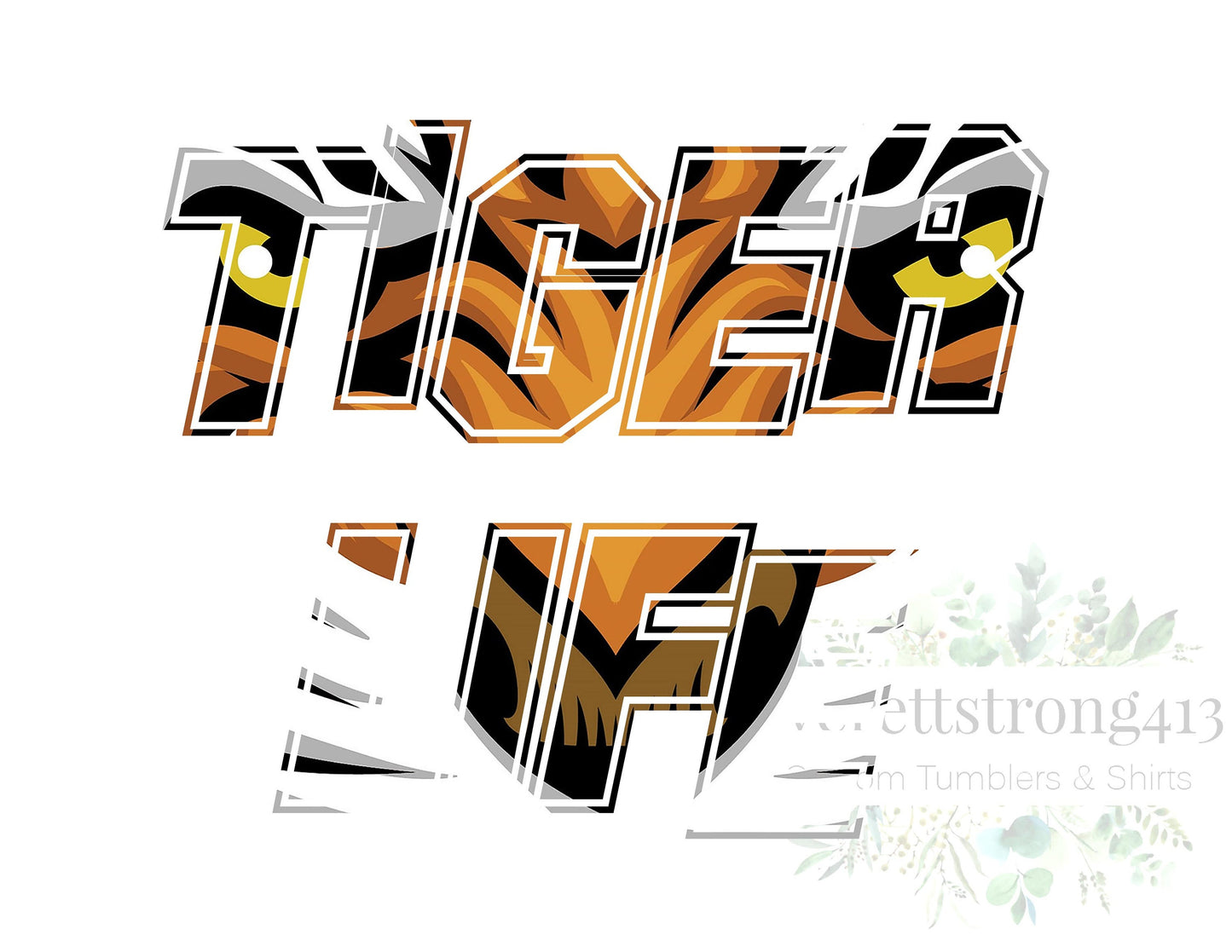 Tiger Life Cutout Digital File