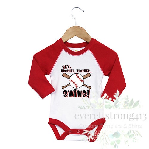Hey Brother, Brother Swing Raglan Onesie