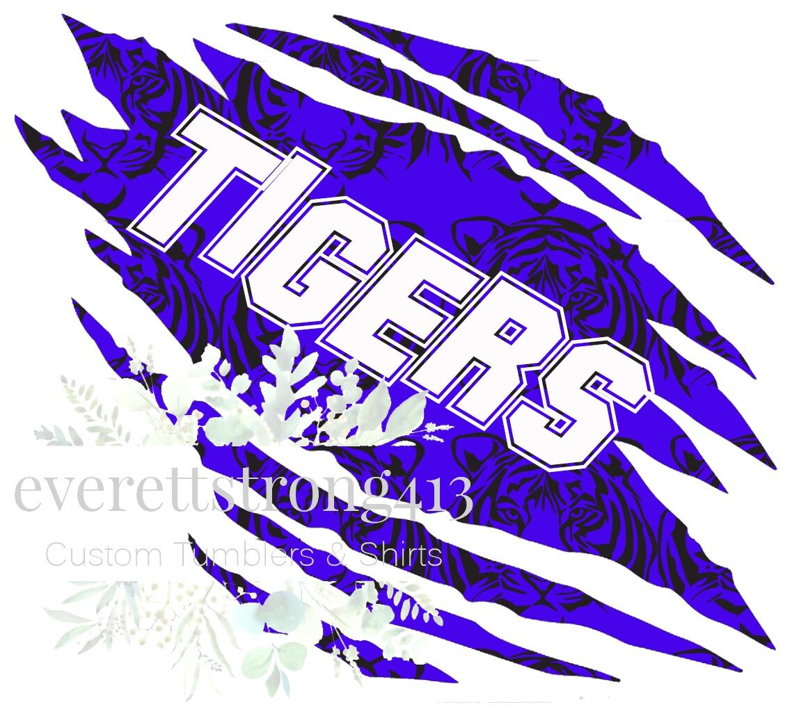 Tigers Scratch Mark Digital File