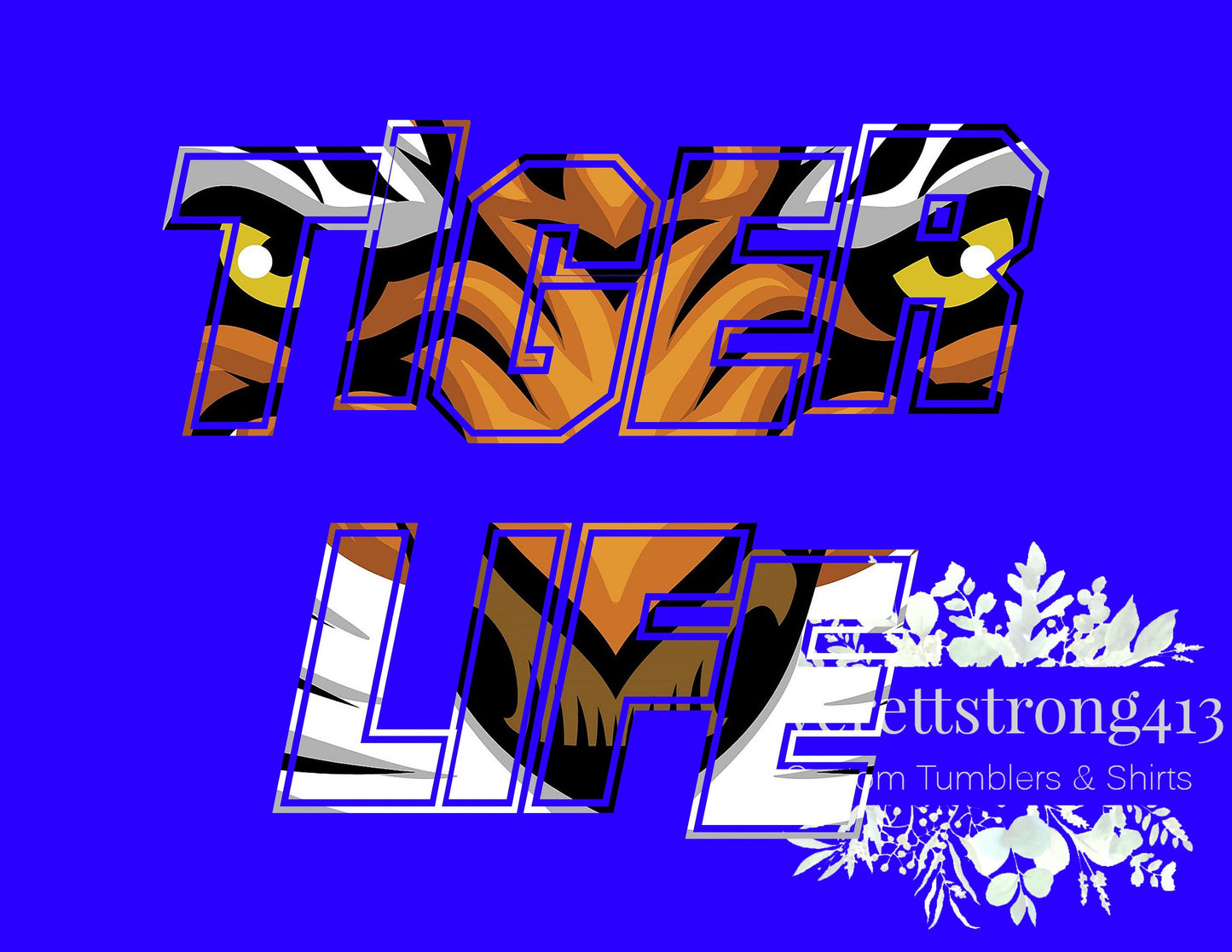 Tiger Life Cutout Digital File