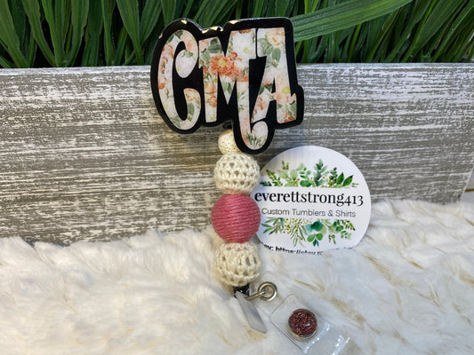 CMA Floral Badge Reel