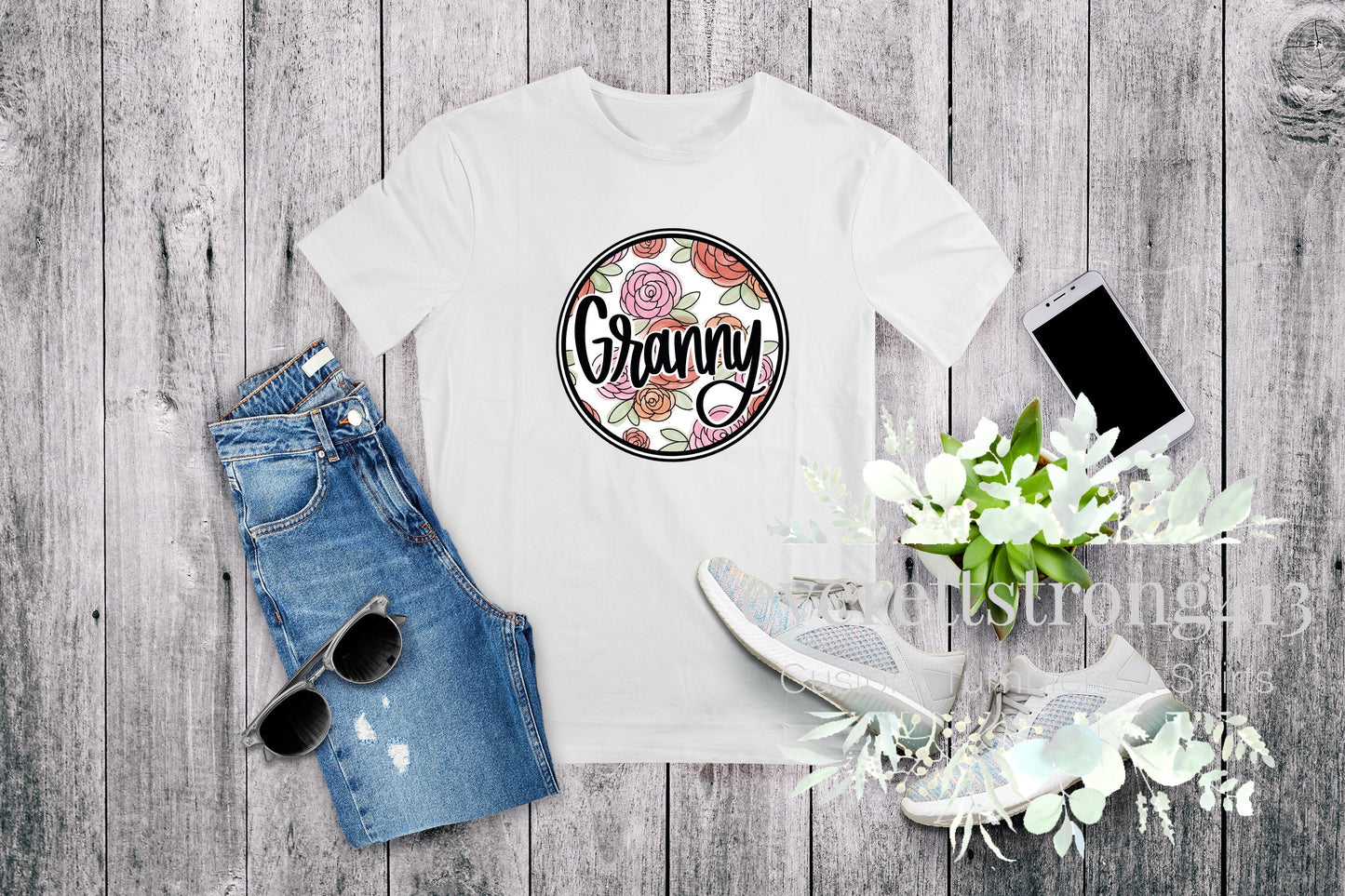 Granny Floral T-Shirt