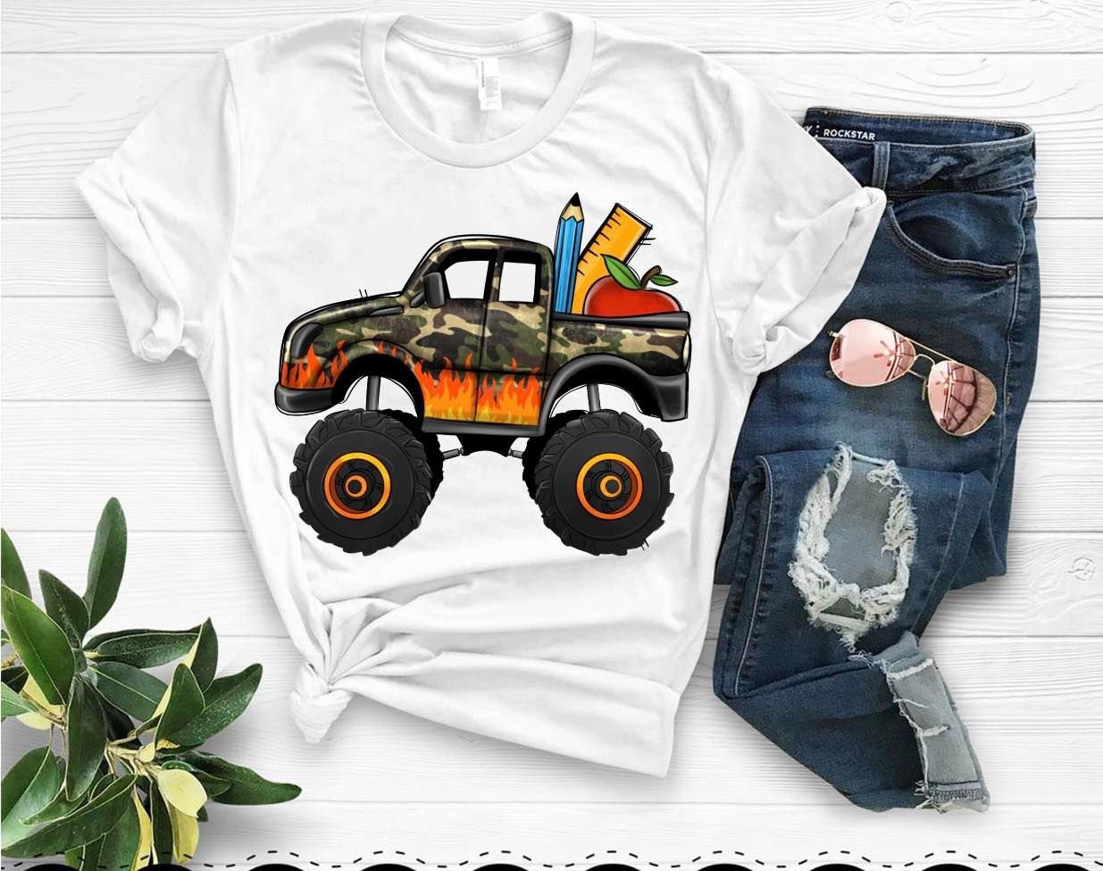 Monster Truck Back to School T-Shirt