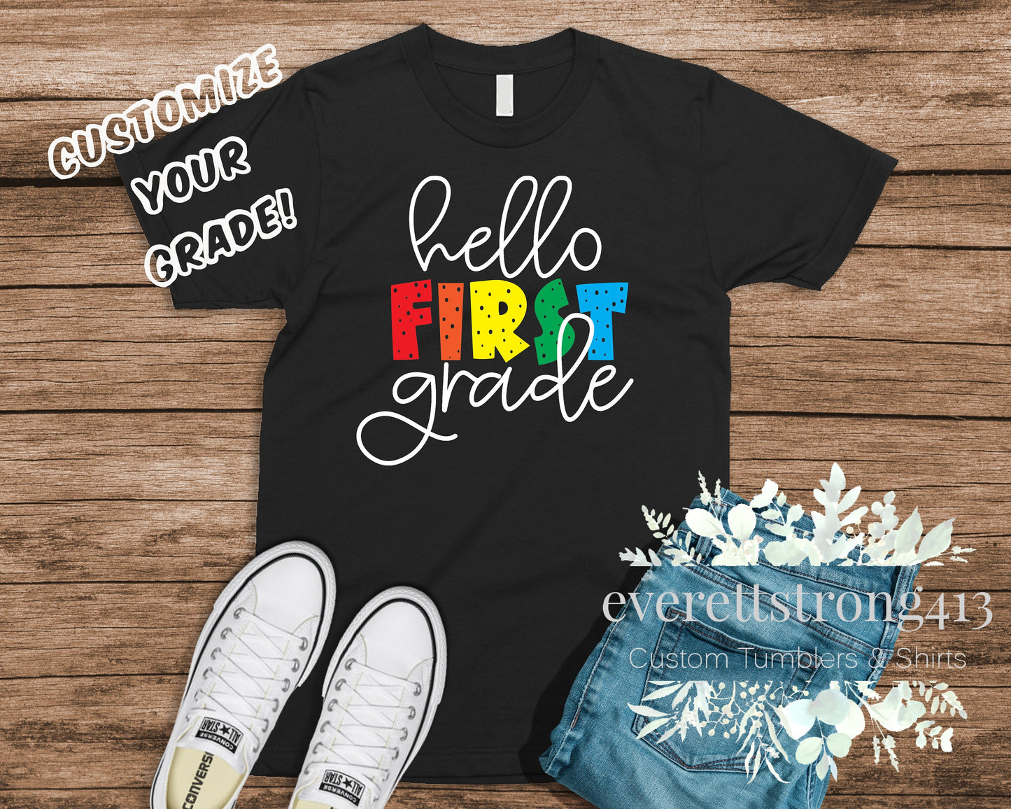 Hello First Grade Back to School T-Shirt