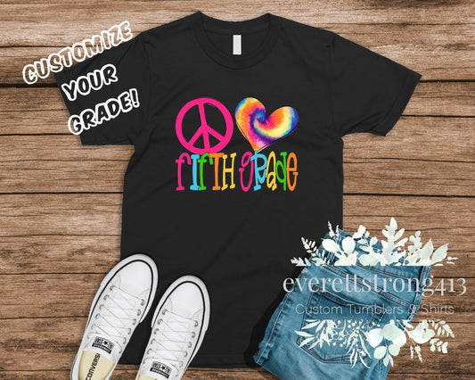 Peace, Love Fifth Grade T-Shirt
