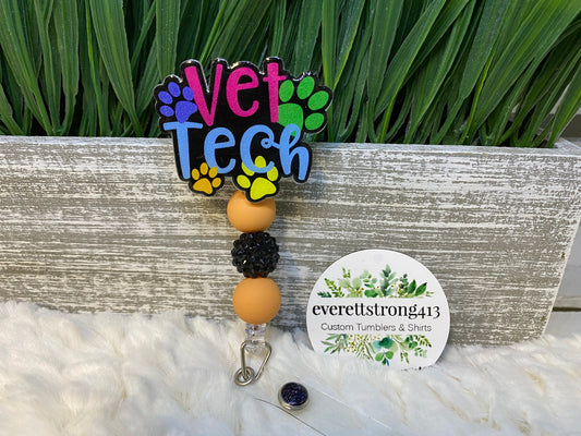 Vet Tech Badge Reel