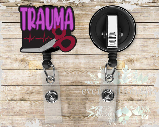 Trauma Nurse Badge Reel