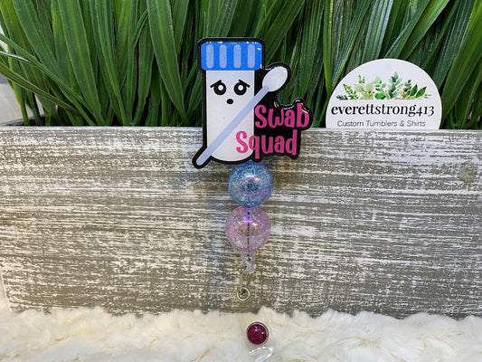 Swab Squad Beaded Badge Reel