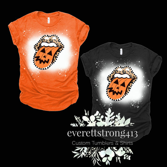 Halloween Tongue Bleached Shirt