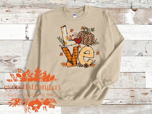 Love Fall Crewneck Sweatshirt